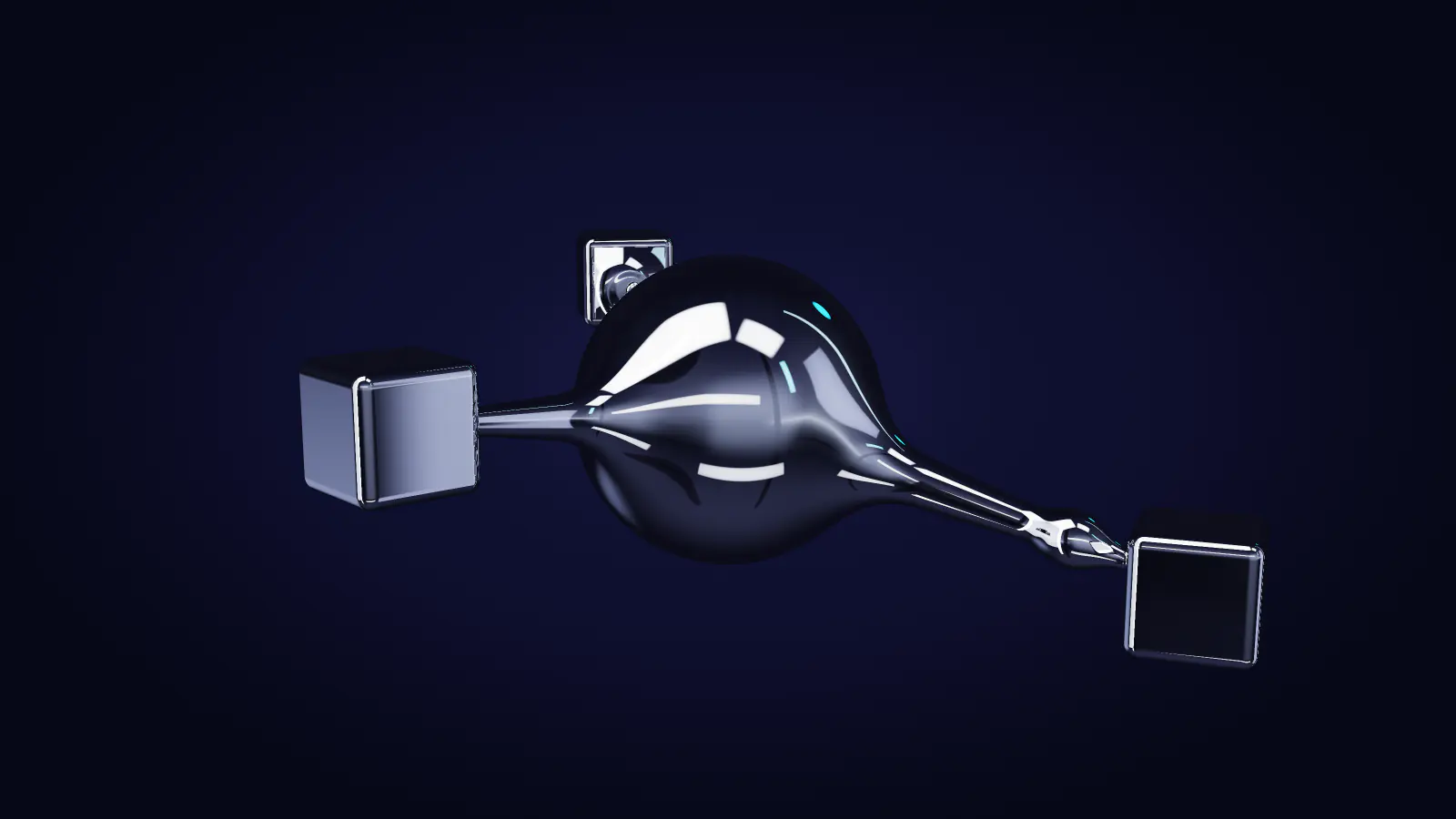 The chrome core and its arms from another side