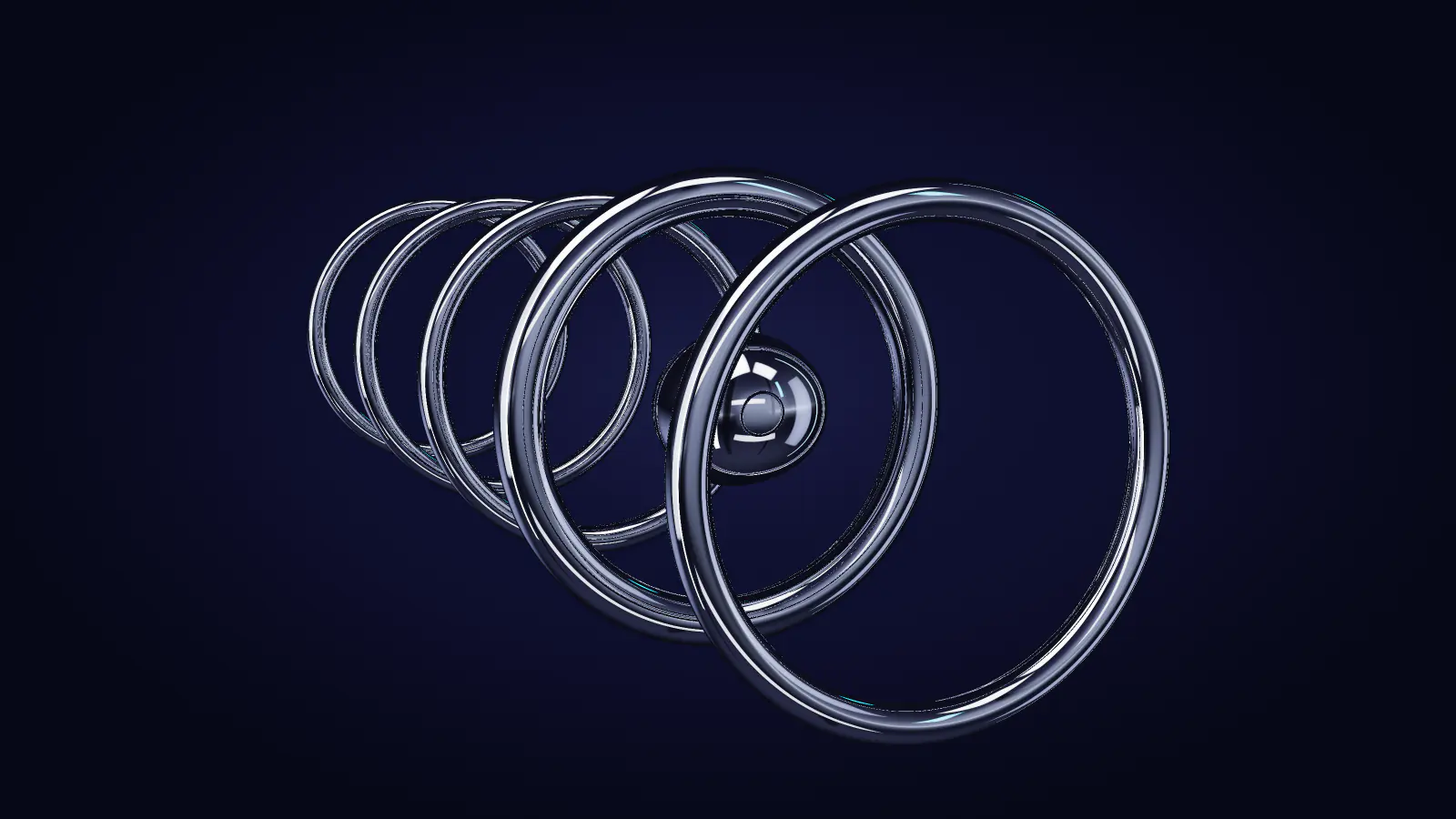 The drop passing through the second ring